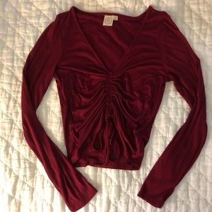 NWOT pacsun long sleeve maroon top